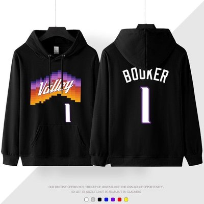🔥布克Devin Booker長袖連帽T恤上衛衣🔥奪命書生NBA太陽隊Nike耐克愛迪達運動籃球衣服大學純棉T男83