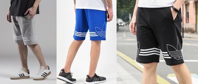 【Dr.Shoes 】Adidas Shorts 男裝 休閒運動 短褲 黑DU8135 灰DU8136藍EJ8791