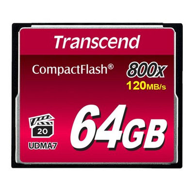 新風尚潮流 【TS64GCF800】 創見 64GB CF 記憶卡 頂級 MLC 顆粒 800X 支援高階相機