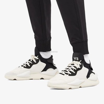 【代購】Adidas Y-3 Kaiwa 米白黑 高幫時尚百搭運動鞋FZ4326男鞋