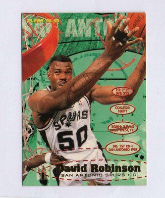 [NBA]1995-96 David Robinson Fleer Card San Antonio Spurs #173