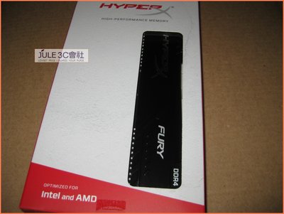 JULE 3C會社-金士頓 DDR4 2400 8G HyperX/HX424C15FB3/8G/超頻/全新 記憶體