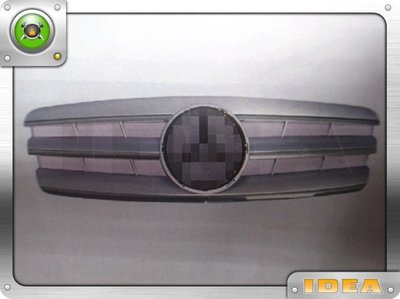 泰山美研社 20022004 BENZ W203 00-06年 CL三條式無框 鍍鉻銀 水箱護罩