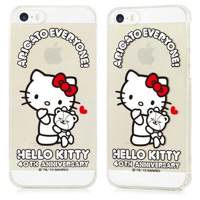 GARMMA Hello Kitty 40週年紀念款iPhone 5/5S保護殼-擁抱B