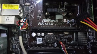 ASROCK/華擎FM2A55M-VG3+中古固態電容主機板ddr3規格含cpu 正常當零件板子賣750未稅