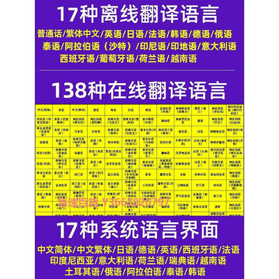 科大訊飛Ai適配離線翻譯機翻譯器4G智能語音翻譯神器出國旅游