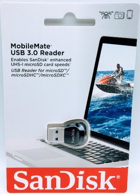 Sandisk MobileMate USB3.0 microSD 讀卡機 B531 USB-A 公司貨 SDDR-B531-GN6NN