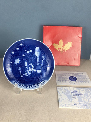 （二手）——日本回流瓷器 丹麥皇家哥本哈根B&amp;G賞盤，1998年紀念賞盤 古玩 擺件 老物件【古雲】554