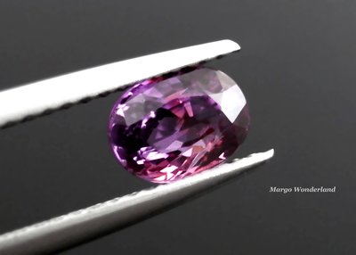 裸石0512   橢圓形 錫蘭粉色紫色剛玉 藍寶石 1.03ct