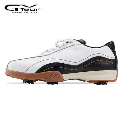 鞋子韓國GV TOUR高爾夫球鞋男款牛皮golf透氣耐磨高爾夫鞋子