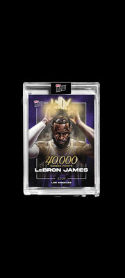 現貨 LeBron James 2023-24 TOPPS NOW® Basketball Card LJ-40K 40000分紀念球員卡 /張
