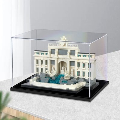 特價！LEGO羅馬許愿池 21020亞克力展示盒積木模型收納防塵盒透明防塵罩