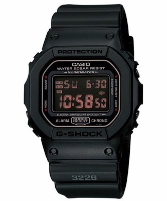 G-SHOC經典潮流概念錶-黑-DW-5600MS-1DR熱賣到貨
