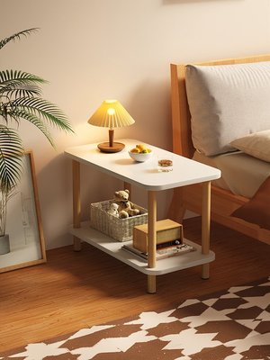 倉庫現貨出貨臥室簡易床頭柜簡約現代小型極窄床邊柜出租房置物架床頭桌小茶幾