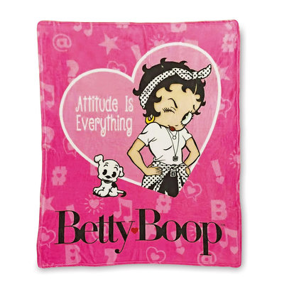 [現貨]貝蒂娃娃空調毯 Betty Boop經典動畫角色 Attitude is Everything生日交換禮物