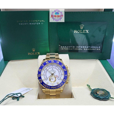 Rolex 勞力士 Yacht Master 116688 大遊艇 黃K金 21年 新卡 賓士針 99新 計時