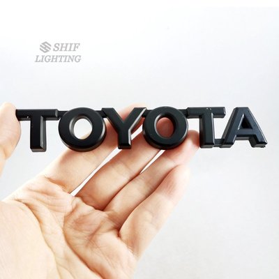 1 x ABS黑色豐田TOYOTA汽車改裝車標車尾車身車貼車標尾標TOYOTA豐田-飛馬汽車
