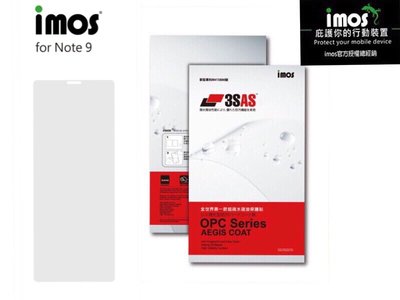 "imos官方授權總經銷"免運 IMOS 3SAS SAMSUNG Note 9 正面 背面螢幕保護貼雷射切割
