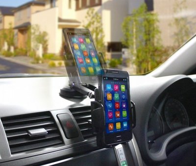 日本 MIRAREED 吸盤式車用手機架 汽車手機架 萬用型 儀表板中控台手機支架 GPS導航架 360度可調