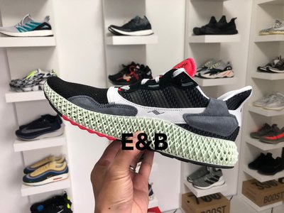 全新 Adidas ZX 4000 FutureCraft 4D 黑灰紅 US4-12.5