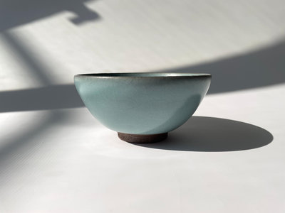 日本 青瓷 熊本義泰 抹茶碗 茶碗