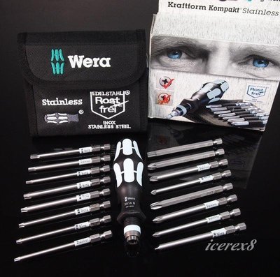 熱銷 德國工藝 頂級工具Wera KK 60 Stainless  Kraftform不鏽鋼起子工具公制1可開發票