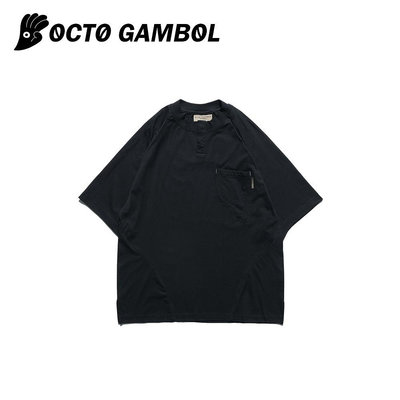[NMR] OCTO GAMBOL 24 S/S ROAM Henry Collar T-shirt