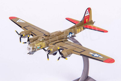 極致優品 威駿 1200 美國二戰陸軍航空隊B-17G飛行堡壘轟炸機合金成品模型 MF107