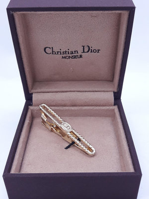 Dior( christian dior) 迪奧金色領帶夾