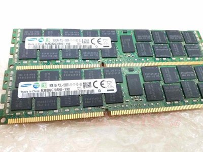 三星原廠 16G DDR3 1600 ECC REG PC3L/PC3-12800R 伺服器記憶體