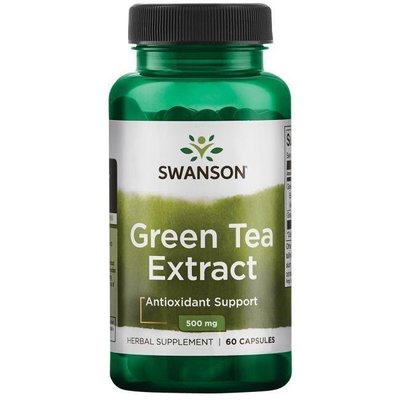 【天然小舖】Swanson 綠茶萃取 Green Tea Extract 含60％多酚 500 mg 60 顆