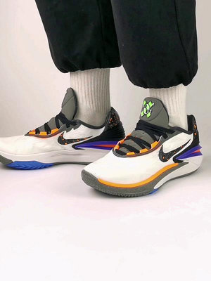 Nike Air Zoom GT Cut 2 黑紫橙低幫男子實戰籃球鞋FN8890-101