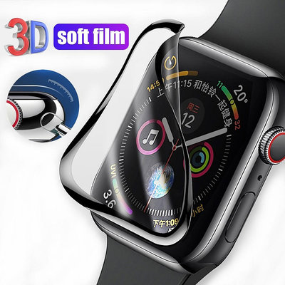 Apple Watch 5 4 防水屏幕保護膜軟 PE 膜適用於 iIwatch 5 4 40MM 44MM