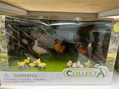 動物模型 CollectA 家禽禮盒 雞 鴨 套裝/恐龍/企鵝/熊貓（單售）