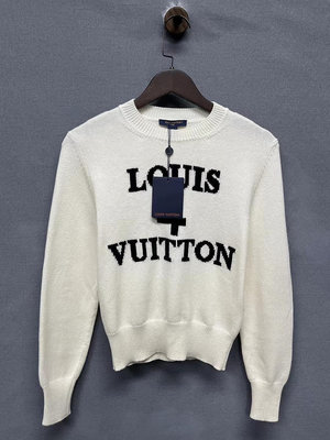 Louis Vuitton lv 白色字母毛衣1084