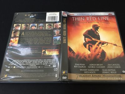 ．私人好貨．二手．DVD．早期 1區【紅色警戒 The Thin Red Line】中古光碟 電影影片 影音碟片 自售