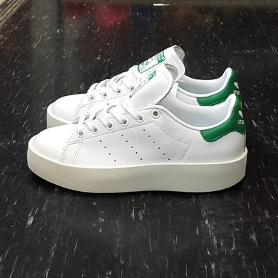 adidas STAN SMITH BOLD W 白色 綠色 全白 厚底 增高 加厚 皮革 薄鞋舌 復古 S32266