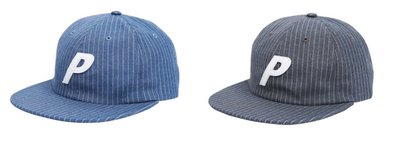【HOMIEZ】2016 PALACE PAL HAT 棒球帽 條紋 皮扣 鐵灰
