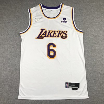 勒布朗·詹姆士(LeBron James) NBA籃球運動球衣 2022新款 洛杉磯湖人隊 6號