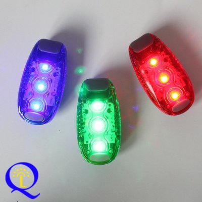 新款LED背包燈 自行車尾燈 戶外騎行警示燈 夜間跑步發光夾燈
