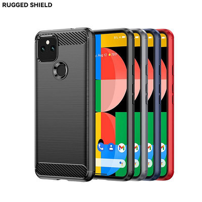 適用谷歌Pixel5a手機殼谷歌Pixel5a拉絲碳纖維防摔保護套