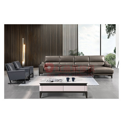 [紅蘋果傢俱]義式LJ8066沙發(另售 茶几 地櫃 單椅) L型沙發 皮沙發 牛皮沙發 實木內框架 極簡 義式客廳