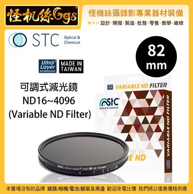 怪機絲 STC VND 82mm 可調式減光鏡 ND16~4096 多層鍍膜 可調式 鏡頭 ND鏡 風景 薄框 抗靜電