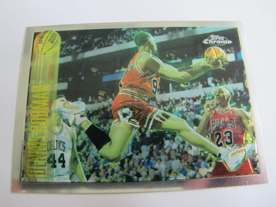 ~ Dennis Rodman ~ 1996年Chrome 公牛隊 羅德曼/籃板王.小蟲 金屬設計 NBA球員卡