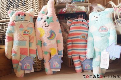 ˙ＴＯＭＡＴＯ生活雜鋪˙日本進口雜貨Oyasumi CRAFT晚安系列兔子/熊/猴子/貓布偶(小款)
