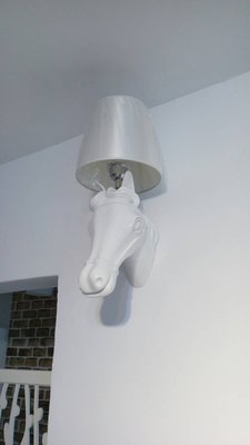 摩爵歐式無雙樹脂馬頭壁燈走廊現代簡約客廳餐廳書房臥室個性創意時尚床頭燈