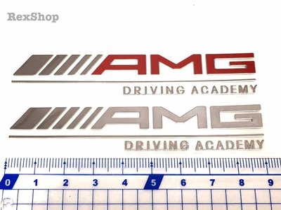 Mercedes Benz AMG 紅色 廠徽 紀念 鎳合金 金屬 車標 車貼 家族 貼紙
