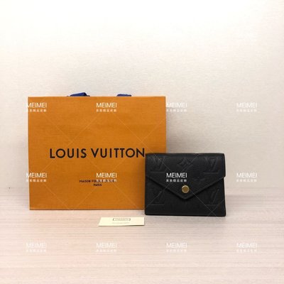 30年老 預購 Louis Vuitton Victorine 短夾 牛皮 3折式 皮夾 M64060 黑色 LV