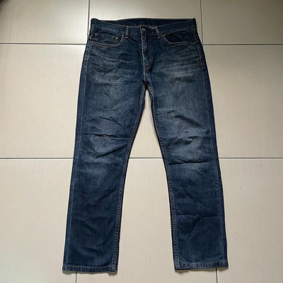 Levis levi's 511 04511-1931 w36 36腰約XL號 L34 深藍色窄版刷色牛仔褲 510 522 **