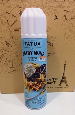 TATUA 噴式鮮奶油 擠花 動物性 鮮奶油 400g (原裝) ＊水蘋果＊O-063